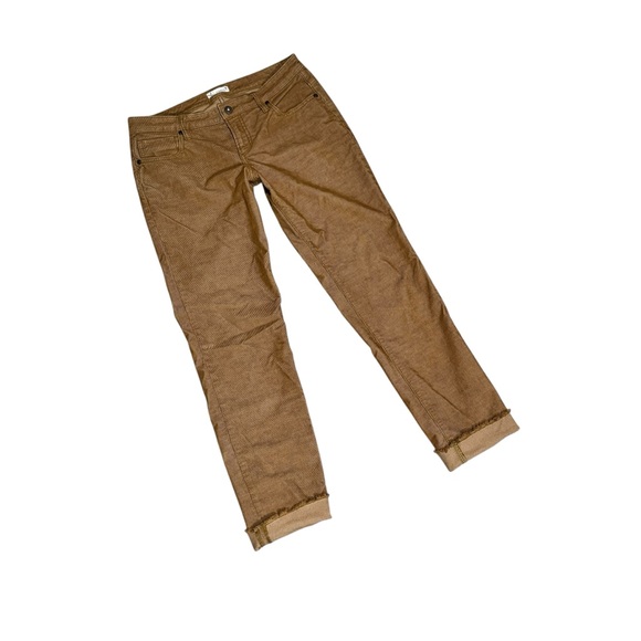 Carve Designs Carson Corduroy Pant Raw Hem Cord Organic Cotton Tan Women's 4 - Picture 7 of 9